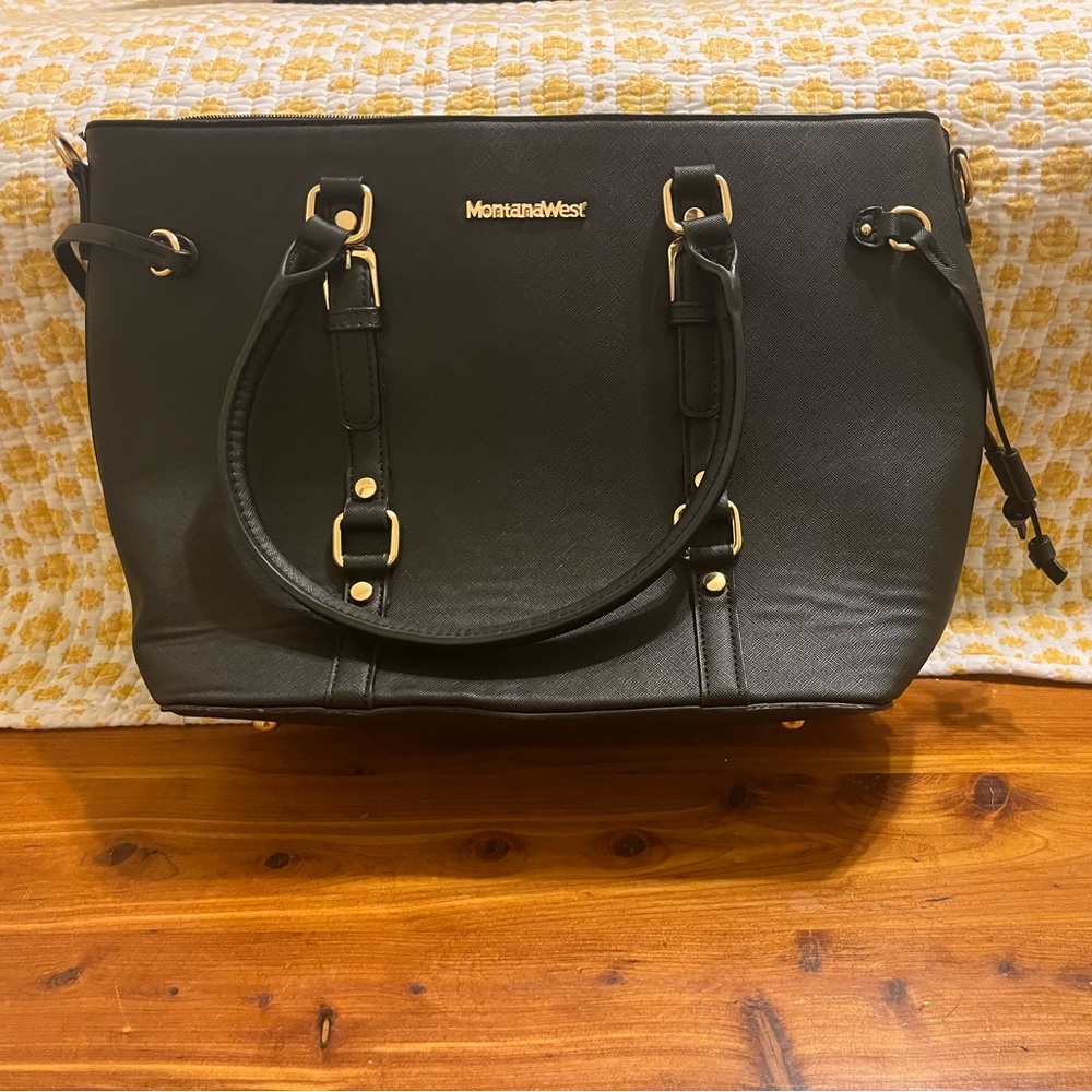Montana West Black Tote Bag